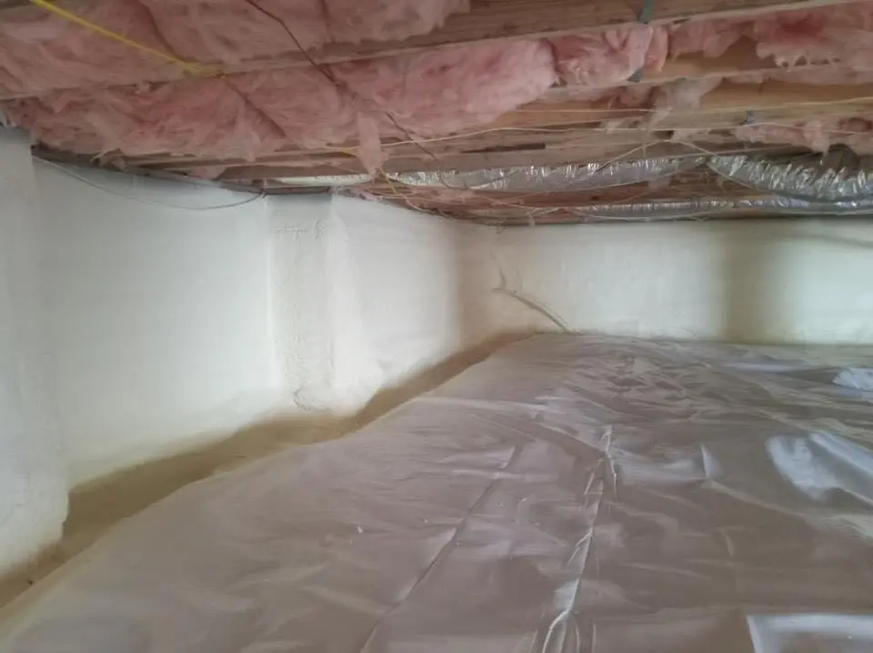 Crawl space encapsulation with closed-cell spray foam for Spray Foam Roofing Repair in Gardendale